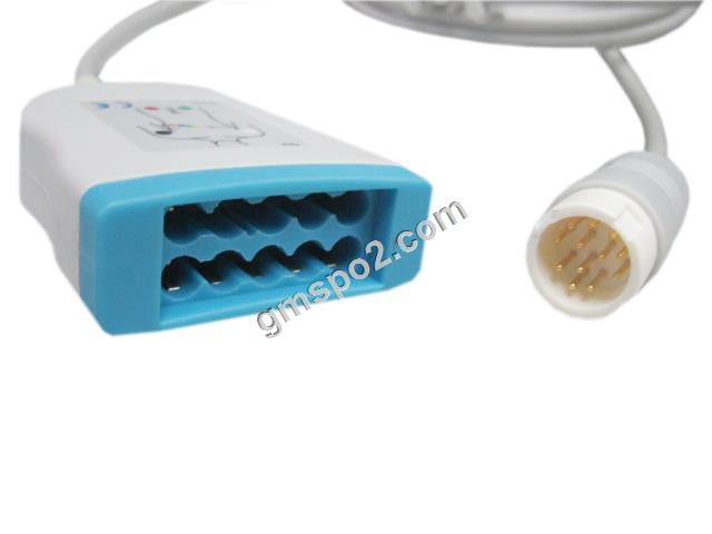 HP 10-ledig EKG-stamkabel-.jpg HP 10-Lead EKG trunk cable-.jpg