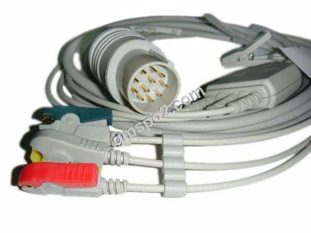 Nihon Kohden 11pin one piece cable with 3-lead leadwires.jpg Nihon Kohden 11pin one piece cable with 3-lead leadwires.jpg