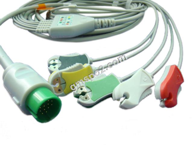 spacelab enbitskabel med 5-ledig iec grabber leadwires-.jpg