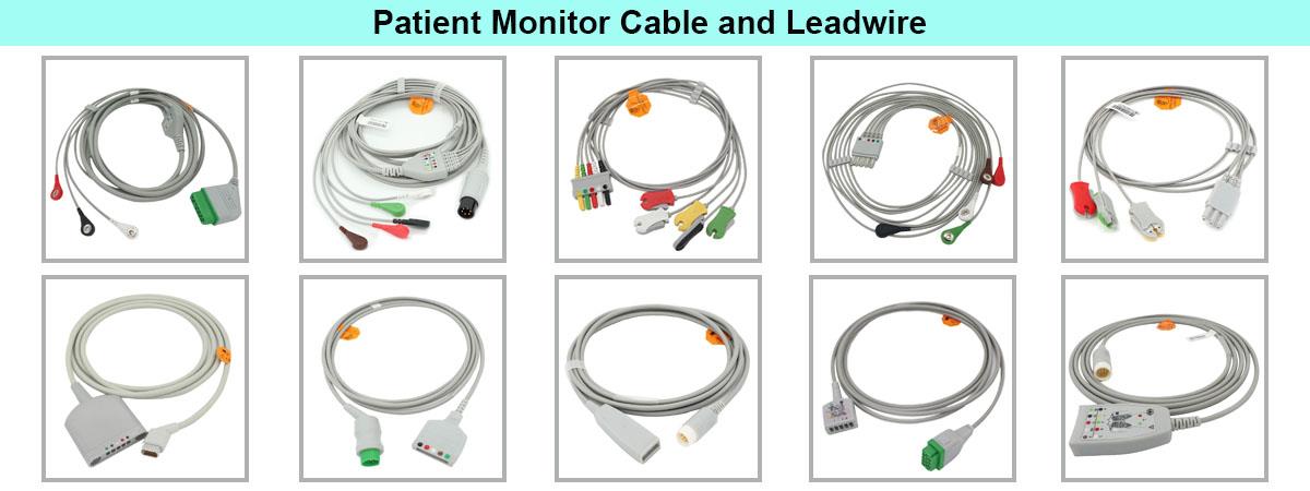 patientmonitorkabel och kabel