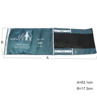 Stor Vuxen Singelrör Nibp Manschettknapp för Blodtrycksmätare