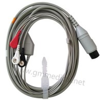 One Piece EKG-kabel med 3-ld för patientmonitor