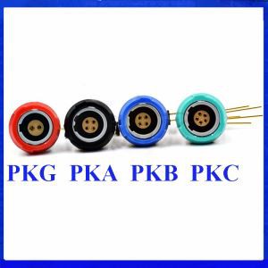 1p medicinsk kontakt PKG PKA PKB PKC 2-10pin 14 pin fast uttag med armbåge 90 graders kontakt PCB två nyckel