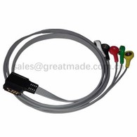 Kompatibel Philips Digitrak Plus 24 timmars Holter 3100A, 5-ledare, Snap