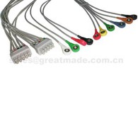 Kompatibel med GE MAC500, MAC1200 Multi-LiNK 10-Leadwire Set