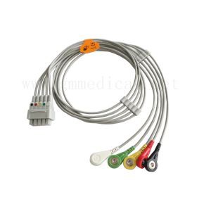 GE Marquette Multi-Link Leadwire Set, 5-bly, Snap, IEC, 29in (76cm) & VS 2PIN