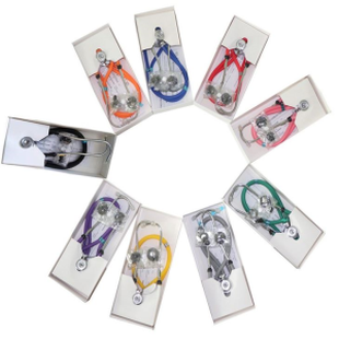 Multifunktionell medicinsk dubbelhuvudstetoskop Läkare Stetoskop Professionell sjuksköterska-utrustning