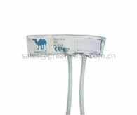 Neonate # 2 Disposable Manchet, 4-8cm Arm Circumference, Vit Med Ljusblå, Dubbel Tube